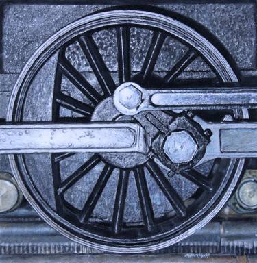 Original Realism Transportation Drawing by Mike Mcgoff
