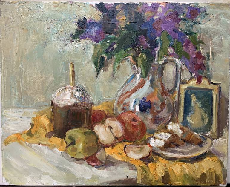 Easter still life Painting by Olga Sharafanenko | Saatchi Art