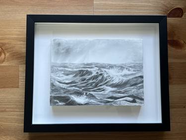 Original Art Deco Seascape Drawings by Adiel Hernandez