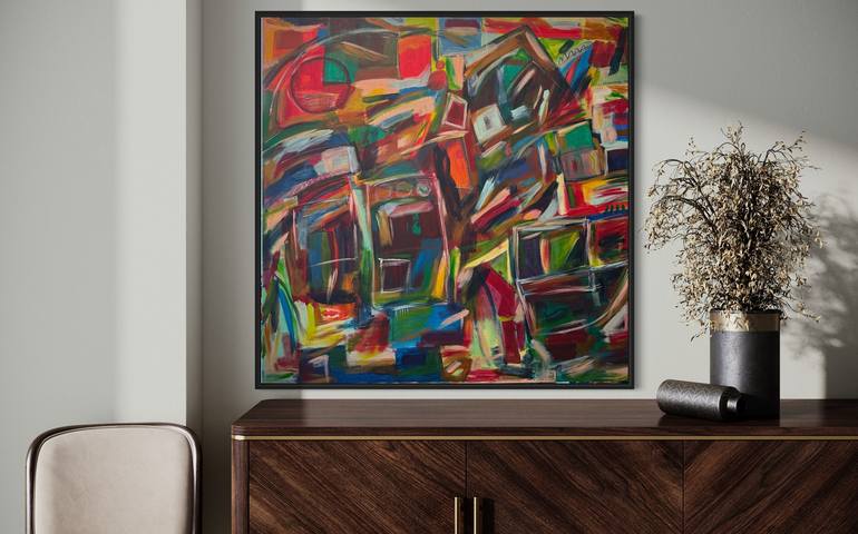 Original Abstract Expressionism Abstract Painting by Michael Schwartz