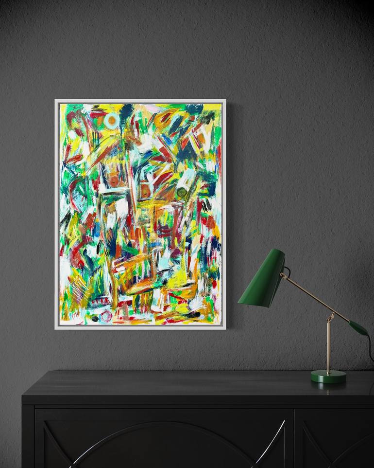 Original Abstract Expressionism Abstract Painting by Michael Schwartz