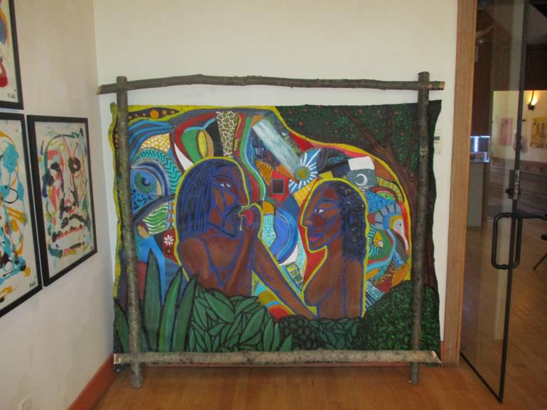 Original Abstract Expressionism Love Painting by Joshua Kidd