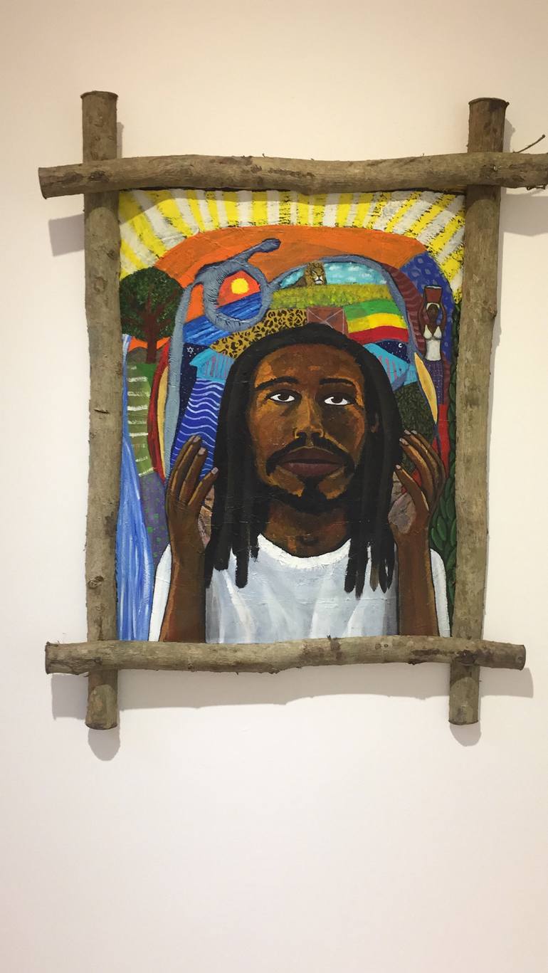 Original Abstract Expressionism Religion Painting by Joshua Kidd