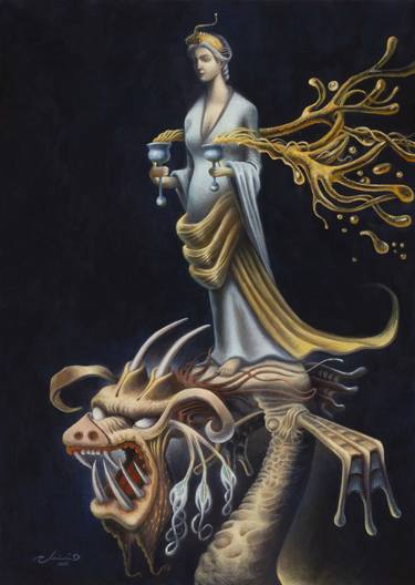 Original Fantasy Painting by Robert Mainka