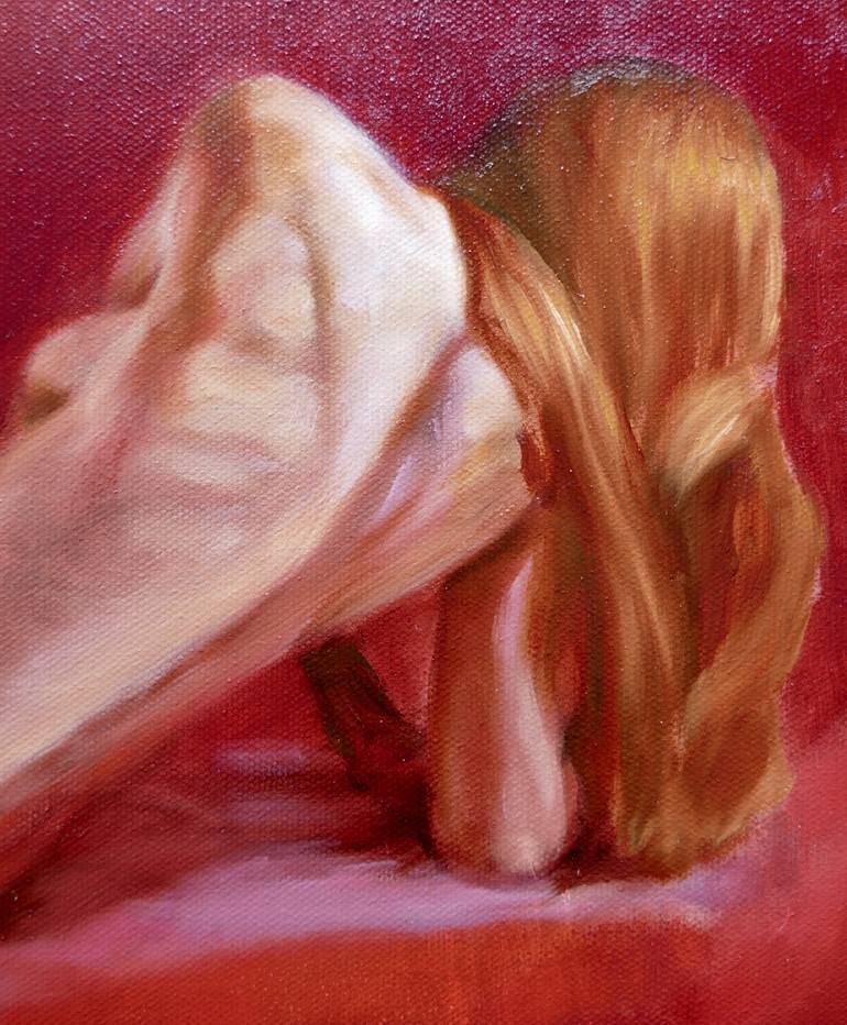 Original Figurative Nude Painting by Angelika Weinekoetter