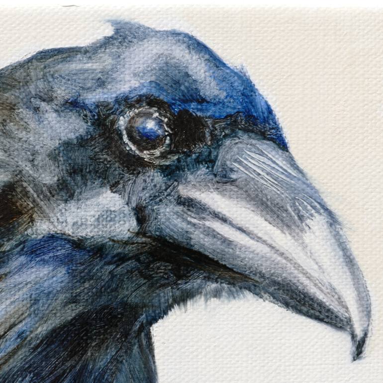 The Raven I Painting By Angelika Weinekoetter 