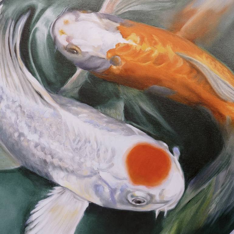 Original Fine Art Fish Painting by Angelika Weinekoetter