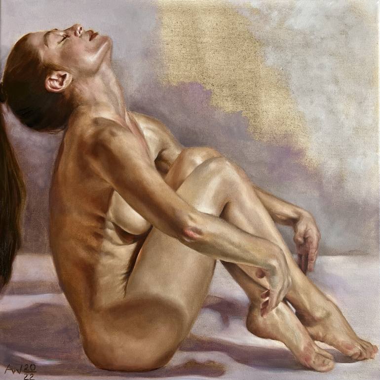 Original Figurative Body Painting by Angelika Weinekoetter