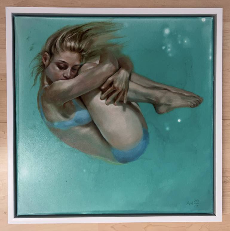 Original Figurative Water Painting by Angelika Weinekoetter