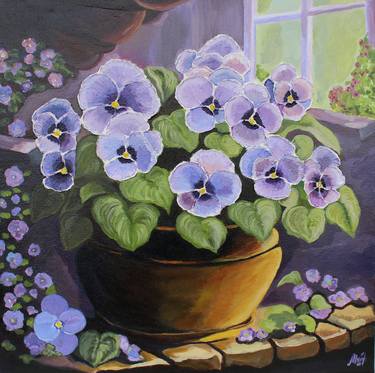Original Contemporary Floral Painting by Asya Ignatova