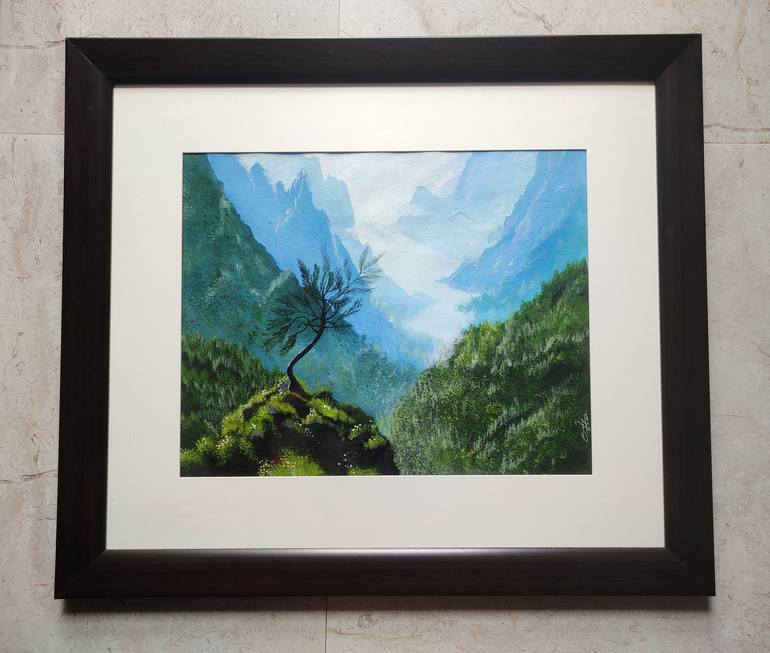 Original Folk Landscape Painting by Suyog Mankar