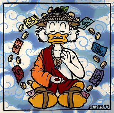 SCROOGE MCDUCK MEDITATION IN CLOUDS thumb