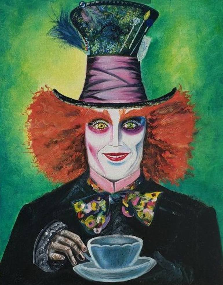 Mad Hatter Painting by Natallia Yenza | Saatchi Art