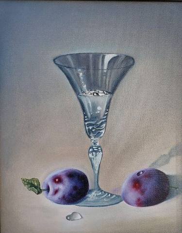Glass and plums thumb