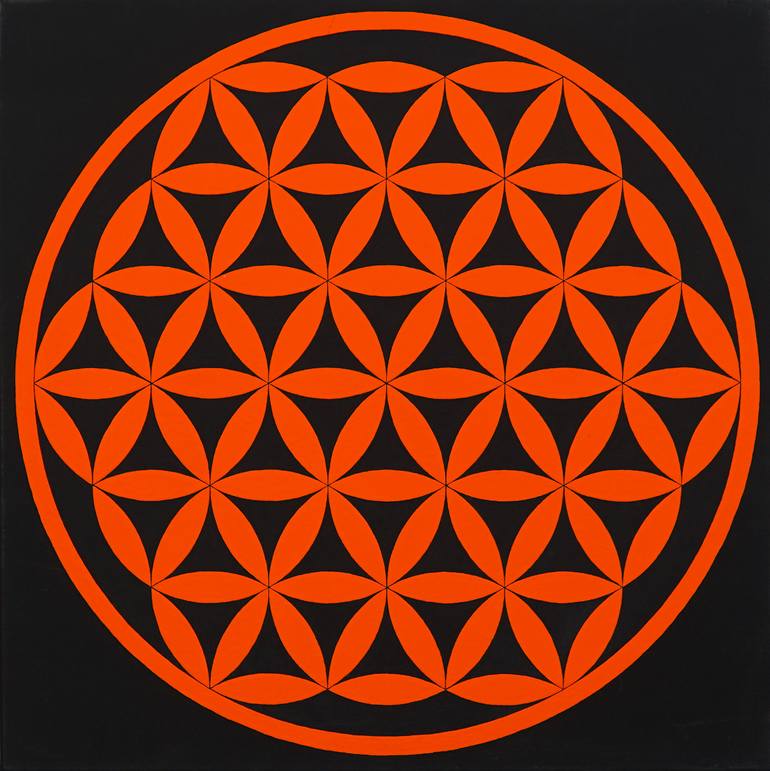 Flower of life Painting by Andrii Katrych | Saatchi Art