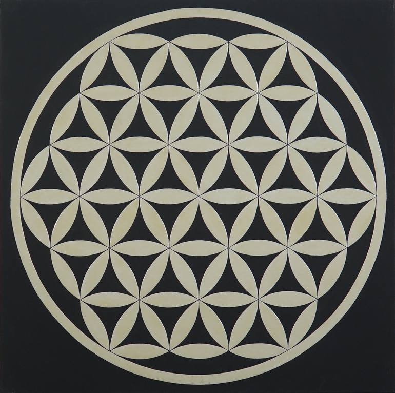 Flower of life Painting by Andrii Katrych | Saatchi Art
