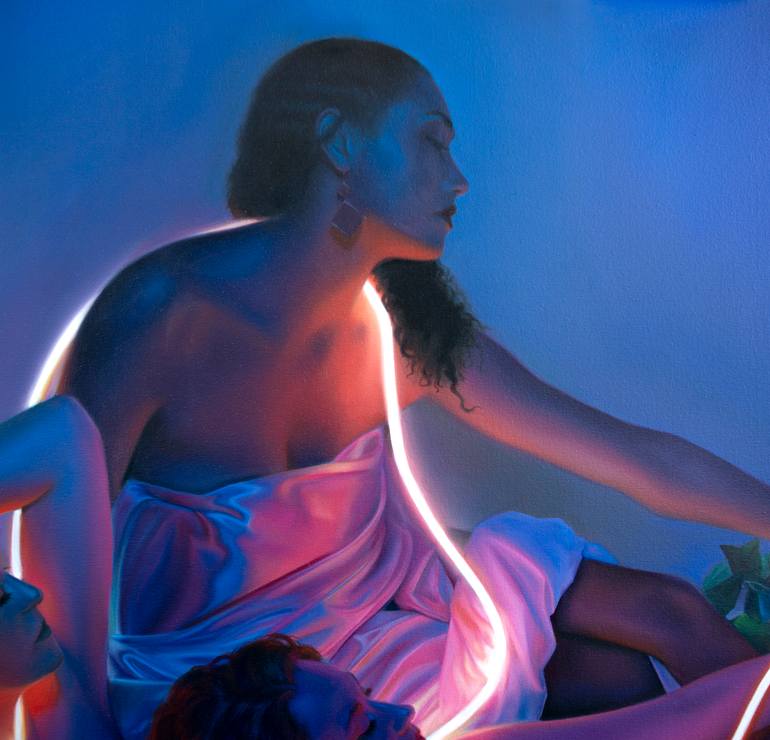 Original Figurative People Painting by Luke Mack
