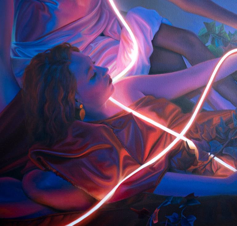 Original Figurative People Painting by Luke Mack