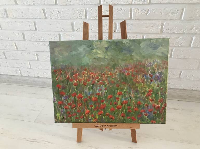 Original Impressionism Floral Painting by Olga Goreva