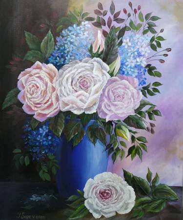Original Realism Floral Paintings by Tali Segev