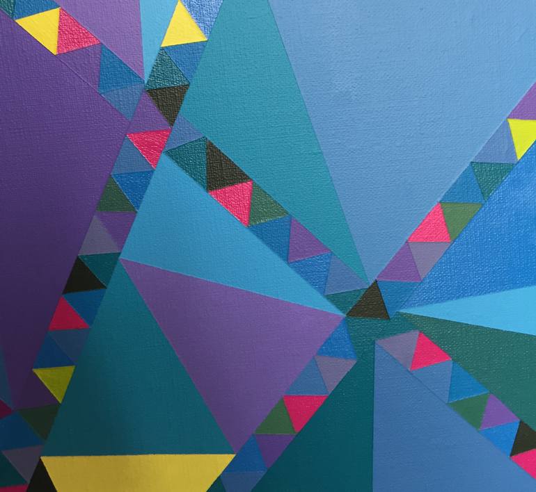 Original Cubism Abstract Painting by Ana R Tika