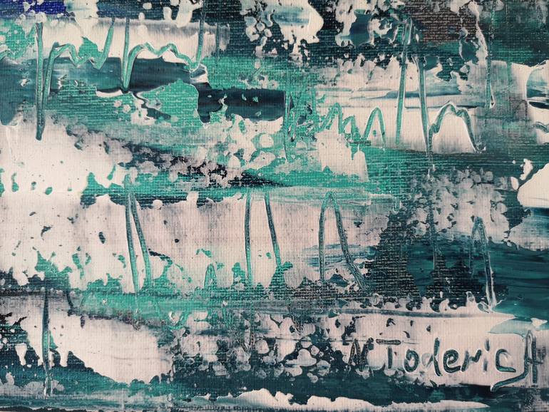 Original Abstract Expressionism Abstract Painting by Natalia Ozeriansca