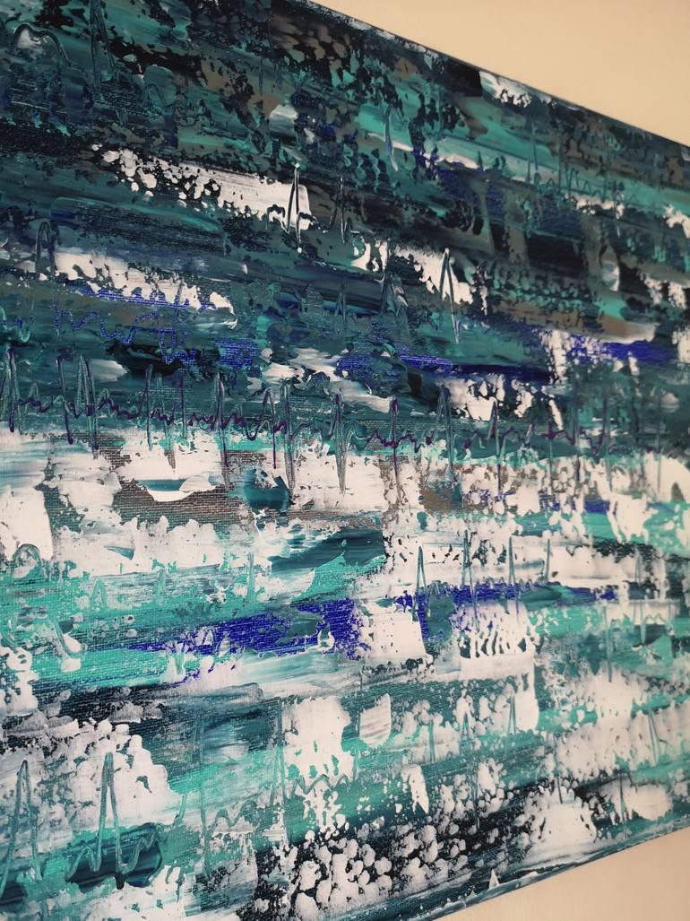 Original Abstract Expressionism Abstract Painting by Natalia Ozeriansca