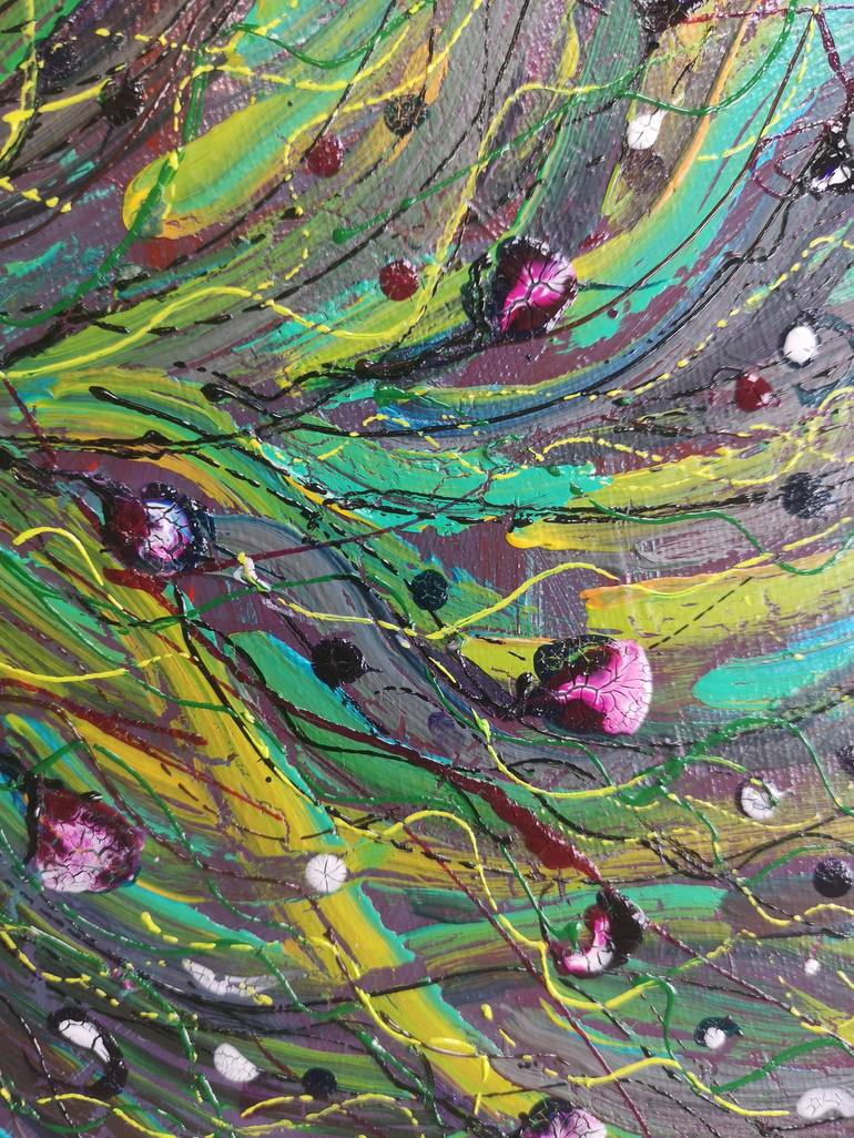 Original Abstract Fantasy Painting by Natalia Toderica
