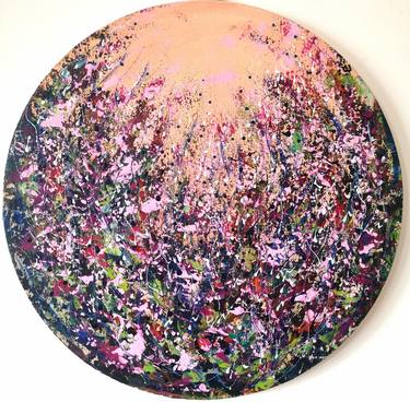Original Abstract Expressionism Floral Paintings by Natalia Toderica