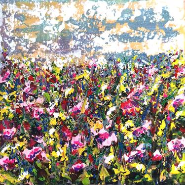 Print of Abstract Expressionism Floral Paintings by Natalia Toderica