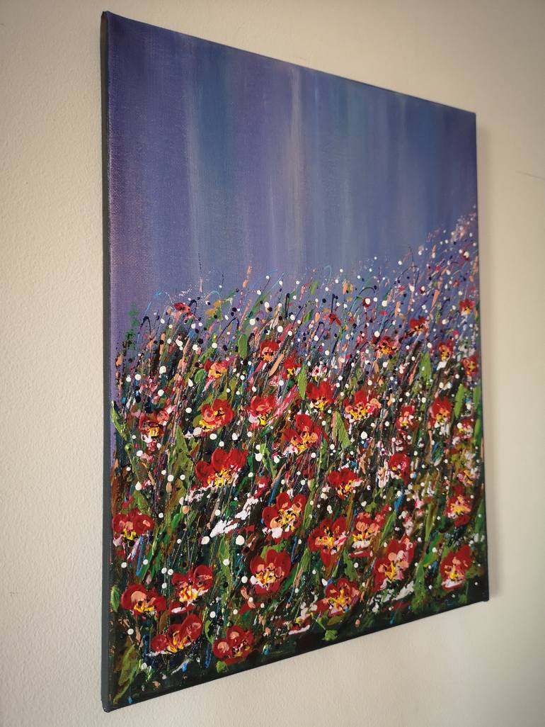 Original Expressionism Floral Painting by Natalia Toderica