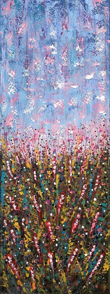 Original Abstract Expressionism Floral Paintings by Natalia Toderica