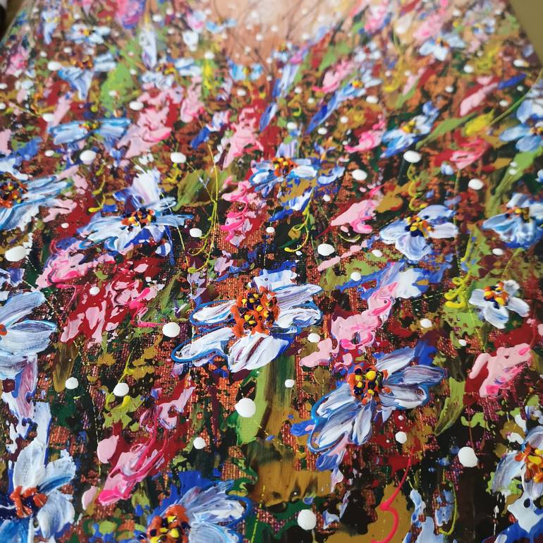 Original Abstract Nature Painting by Natalia Ozeriansca