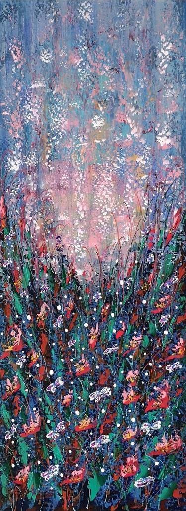 Original Abstract Expressionism Floral Paintings by Natalia Toderica