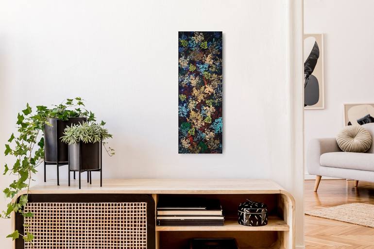 Original Art Deco Botanic Painting by Natalia Ozeriansca