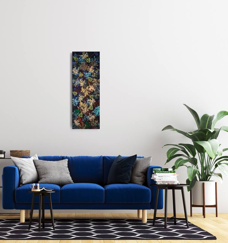 Original Art Deco Botanic Painting by Natalia Ozeriansca