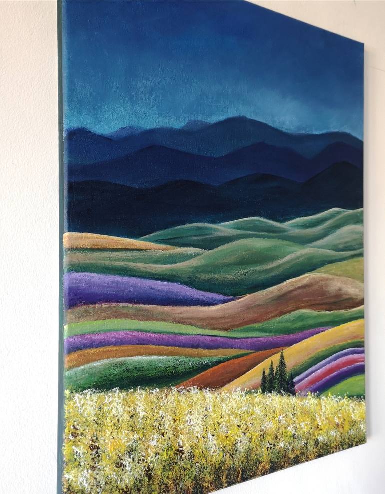 Original Impressionism Landscape Painting by Natalia Ozeriansca