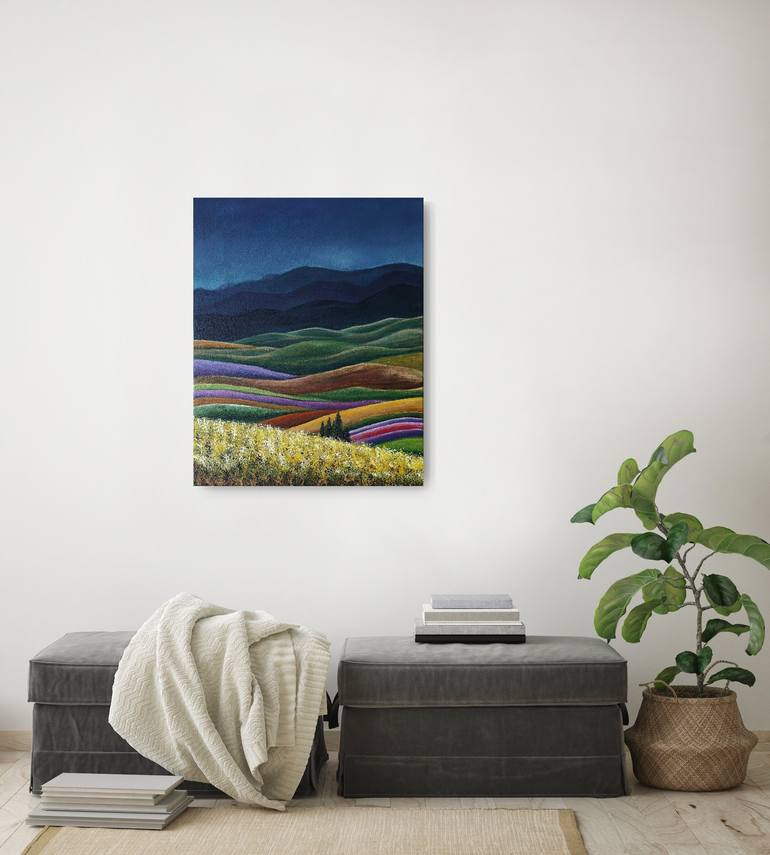 Original Impressionism Landscape Painting by Natalia Ozeriansca