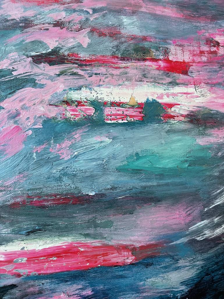 Original Fine Art Abstract Painting by Meghan Hue