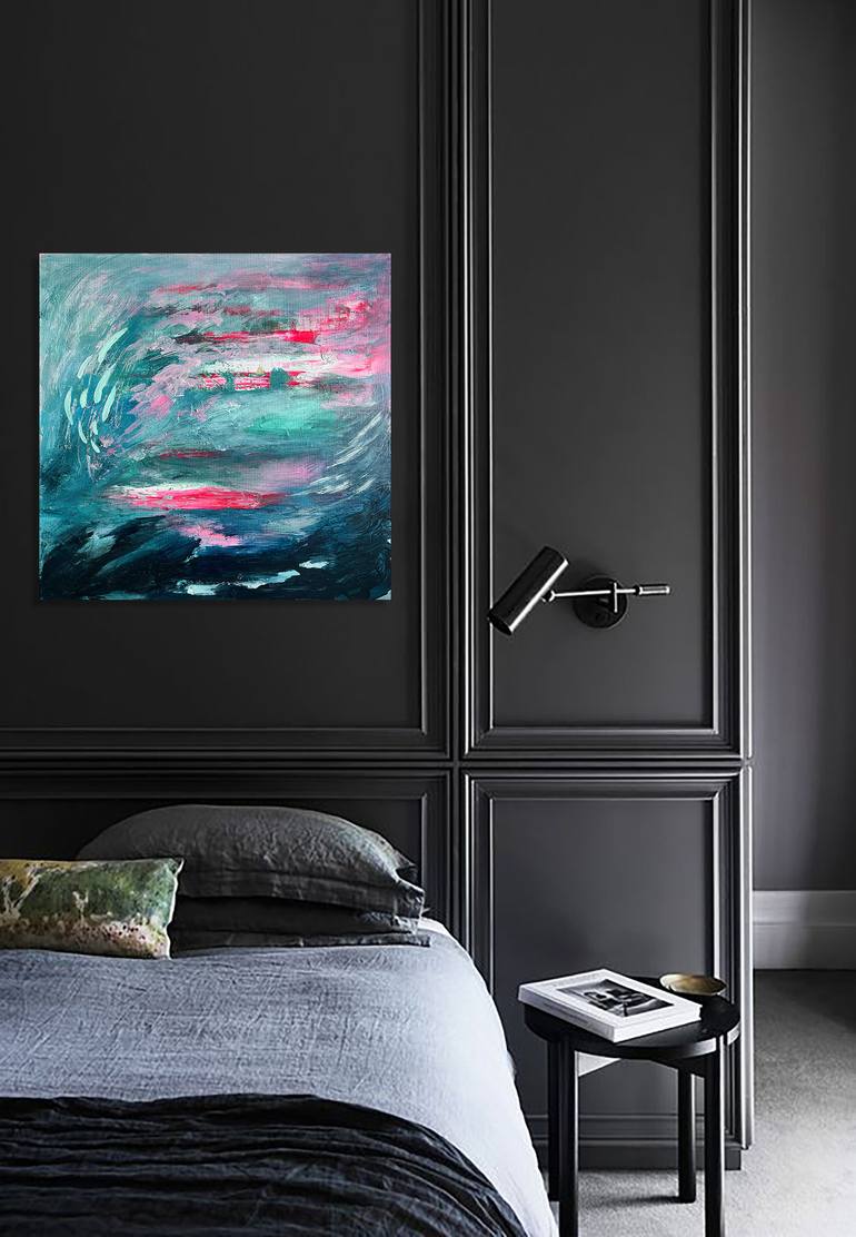 Original Fine Art Abstract Painting by Meghan Hue