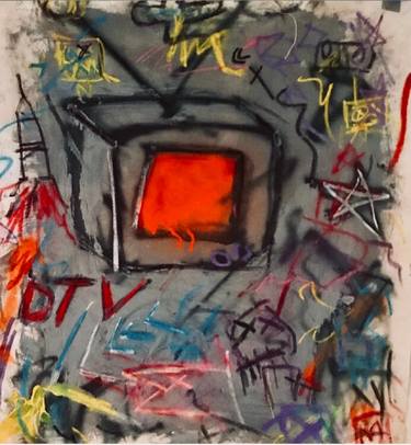 Original Abstract Expressionism Graffiti Paintings by Dominic Massaro