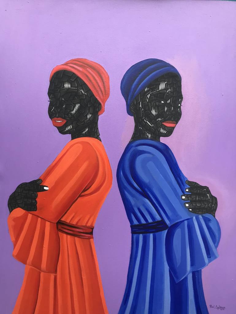 Original Conceptual Classical mythology Paintings by Paul Ayihawu