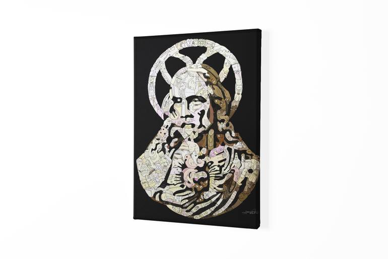 Original Modernism Religion Painting by Sr Toony