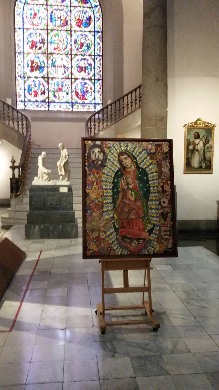 Original Modernism Religion Painting by Sr Toony