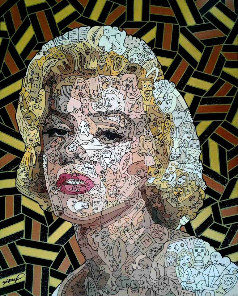 True Diva (Marilyn Monroe) Painting by Sr Toony | Saatchi Art