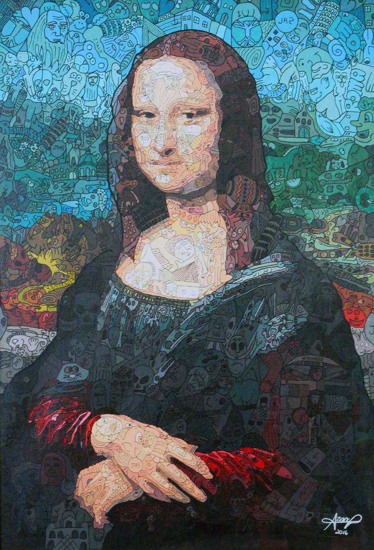 Toony Lisa (Portrait of Mona Lisa)