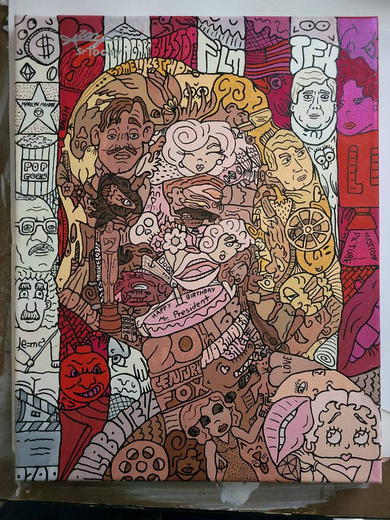 Original Pop Art Pop Culture/Celebrity Painting by Sr Toony