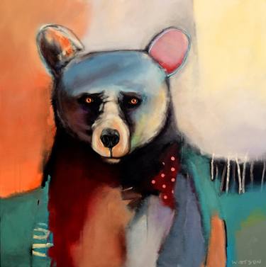 Original Abstract Animal Paintings by carey watson