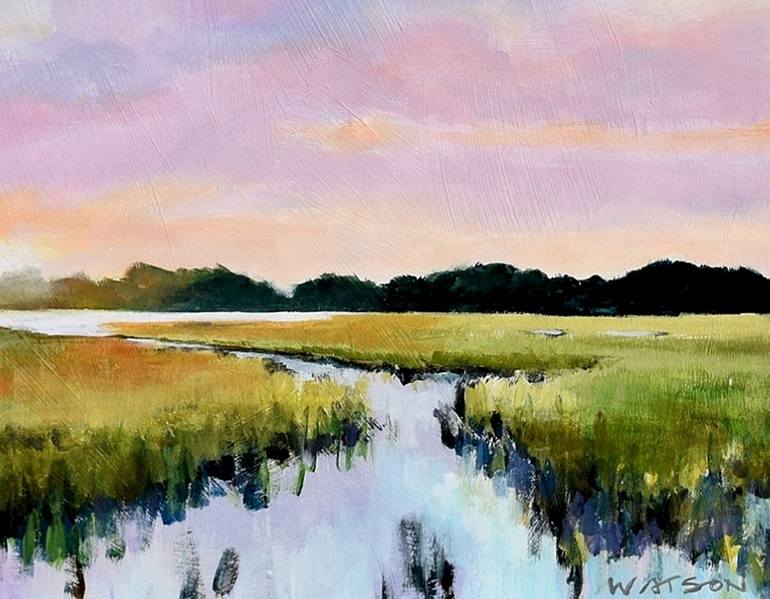 Original Contemporary Landscape Painting by carey watson