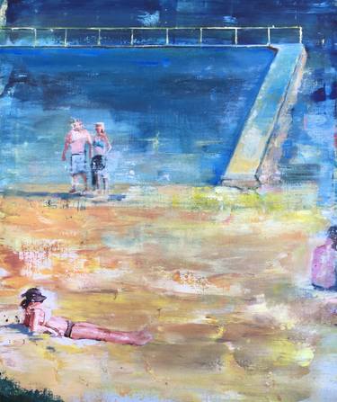 Print of Figurative Beach Paintings by Sara Roberts
